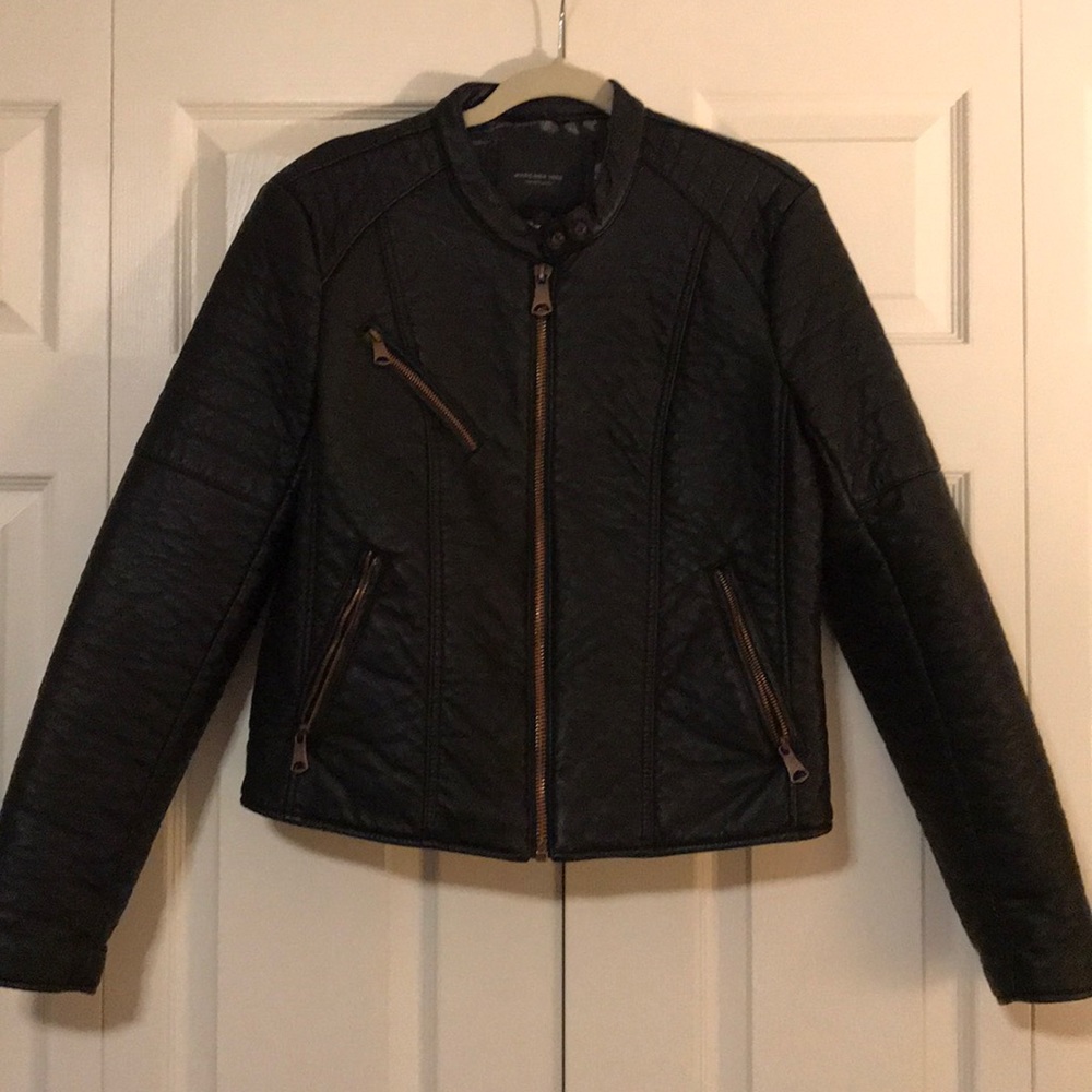 Marc New York Leather Moto Jacket